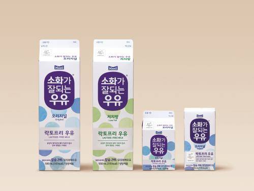 ▲소화가 잘되는 우유 4종 패키지컷(2018 평창 엠블럼 반영) . ⓒ 매일유업